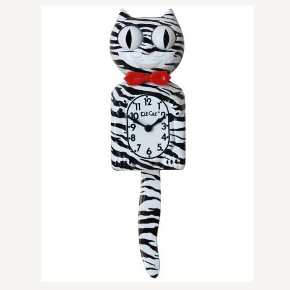 Kit-Cat Klock Other - Retried Exotic Pet Collection Zebra Kit-Cat Klock clock LAST ONE!